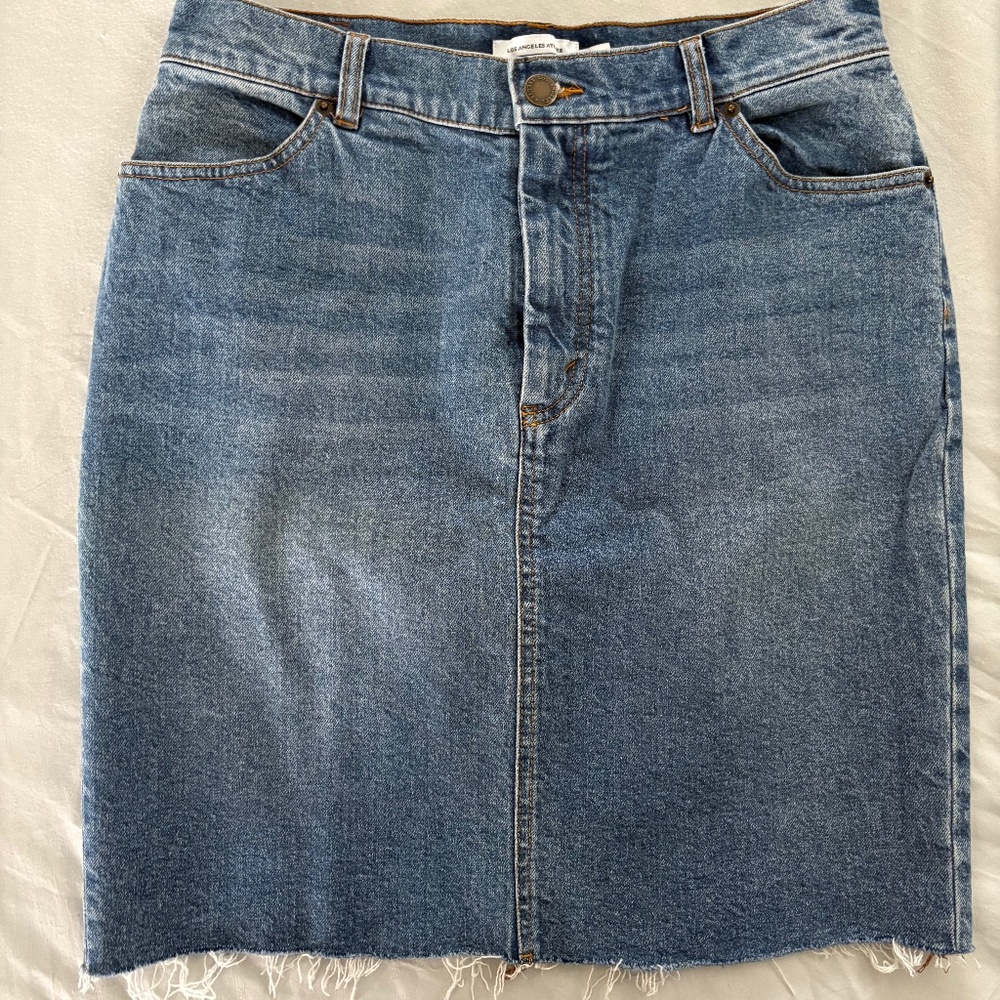 Los Angeles Atelier & Other Stories Denim Mini Skirt, High Waist, Size 12